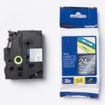 Páska Brother TZe-PR955, bílý tisk/stříbrný podklad, lamino, originál – Zboží Živě