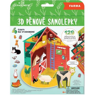 Kreativní set Pěnové samolepky 3D Farma – Zbozi.Blesk.cz