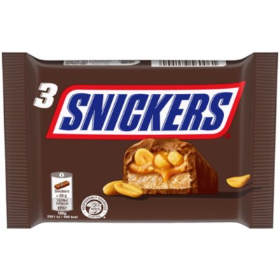 Snickers tyčinka 3pack 150 g – Sleviste.cz