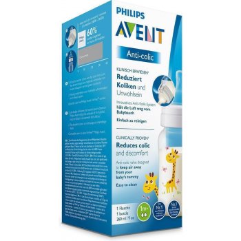 Philips Avent láhev Classic žirafa 1 ks 260ml