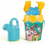 Smoby Vedro set s krhlou Sponge Bob Garnished Bucket 6 dielov s lopatkou hrabličkami a formičkou 18 cm výška od 18 mes SM862152 – Zboží Dáma