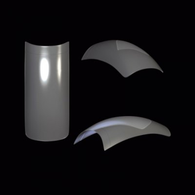 Expa Nails Nehtové tipy Royal Salon Clear rovné 7 50 ks – Zboží Dáma