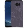 Pouzdro a kryt na mobilní telefon Samsung Pouzdro ACOVER Samsung Galaxy S8+ G955F s motivem Line Flower II