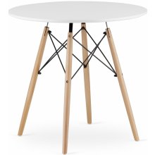 LEOBERT Stůl TODI okrouhlý 80cm - bílý