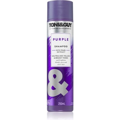 TONI&GUY PURPLE fialový šampon neutralizující žluté tóny 250 ml – Zboží Mobilmania