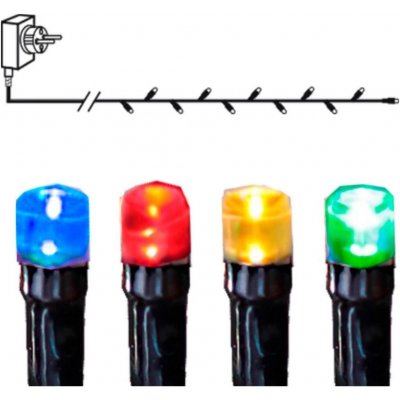 Eglo 410711 LED Venkovní vánoční řetěz SERIE LED 80xLED 8m IP44 multicolor EG410711 – Hledejceny.cz