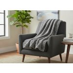 Přehoz na křeslo - sedačku AGNE stříbrná 70x160 cm Mybesthome – Zboží Dáma