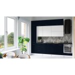 FRONTI Kuchyňská linka DAFNI 280cm Bílá/Marine blue – Zboží Dáma