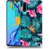 Pouzdro a kryt na mobilní telefon Huawei Picasee ULTIMATE CASE Huawei P30 Pro - Pink Monstera