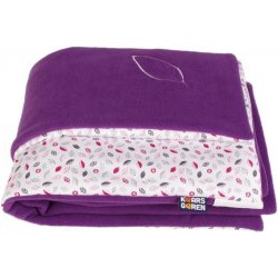 KAARSGAREN dětská deka fialová lístečky
