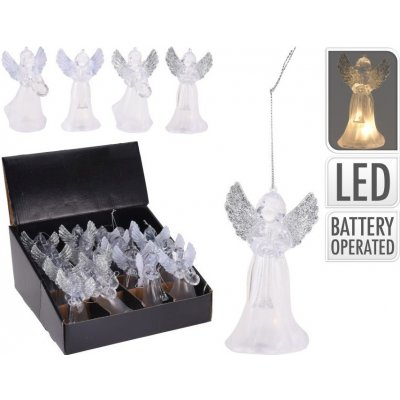 M.A.T. dekorace LED ANDĚL11,5x6,5x6,5cm závěs mix – Hledejceny.cz