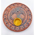Mani Bhadra Stojánek na vonné tyčinky a kužely Tree of Life bronze 10 cm – Hledejceny.cz