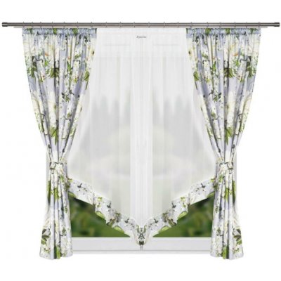 Fliying Hotová záclona Zarina zelená, 400x160 cm – Hledejceny.cz
