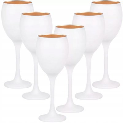 Glasmark Sklenice na víno sklenice na víno Glamour odstíny a zlaté 6 x 300 ml