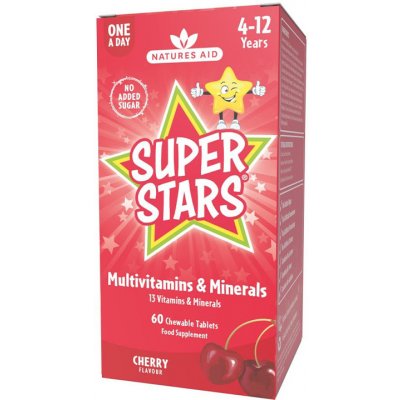 Natures Aid Multivitamíny a minerály pro děti třešeň 60 tablet – Hledejceny.cz