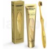 Kosmetická sada Curasept Luxury Gold bělící zubní pasta s karbamid peroxidem 75 ml + ultrasoft zubní kartáček dárková sada