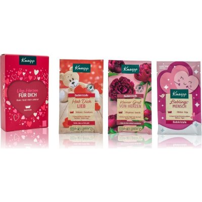 Kneipp For you I Love You sůl do koupele 60 g + My Favourite Person sůl do koupele 60 g + Right from the Heart sůl do koupele 60 g – Sleviste.cz