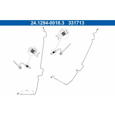 ATE Brzdová hadice 24.1294-0018.3 | Zboží Auto