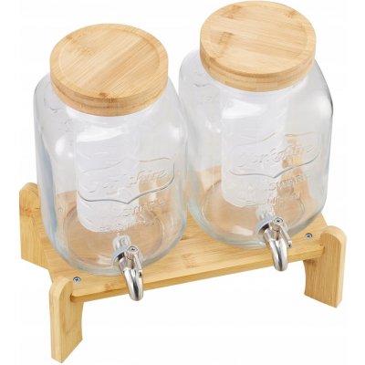 SucceBuy Sklenice na nápoje 2x3,8L, Lze mýt v myčce, S kohoutkem proti odkapávání – Zboží Mobilmania