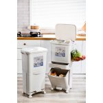 XL-Tools Odpadkový koš plastový 52 l béžový – Zboží Dáma