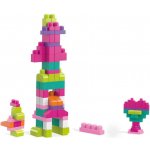 Mega Bloks Kostky v plastovém pytli růžová 60 ks – Zboží Mobilmania