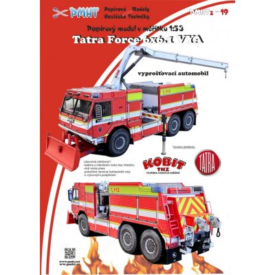 TATRA Force 6x6.1 VYA vyprošťovací automobil papírový model 1:53 – Zboží Dáma
