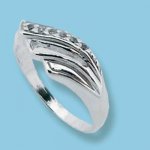 Tokashsilver Stříbrný prsten se zirkony 1625004 – Zboží Mobilmania