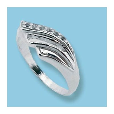 Tokashsilver Stříbrný prsten se zirkony 1625004 – Zboží Mobilmania