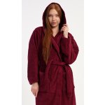 Vienetta Dámský župan dlouhý s kapucí Julie vínová – Zbozi.Blesk.cz