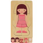KIK KX5957 puzzle Montessori části těla dívka – Sleviste.cz