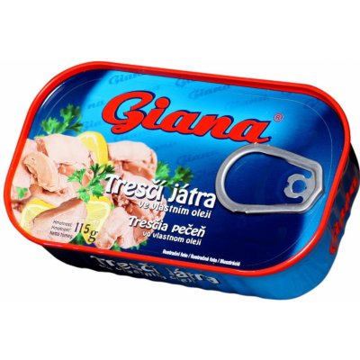 Giana tresčí játra v oleji, 115 g – Zboží Mobilmania