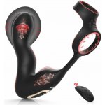 SuperLove Inflatable Prostate Massager Anal Lock with Remote Black – Zboží Dáma