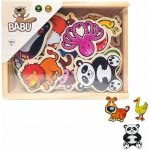 Babu magnetky zvířata 20 ks dřevěné – Hledejceny.cz