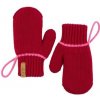 Dětské rukavice Vlnka Dětské vlněné palčáky s poutkem červená