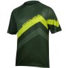 Cyklistický dres Endura SingleTrack Core Print T forest green pánský