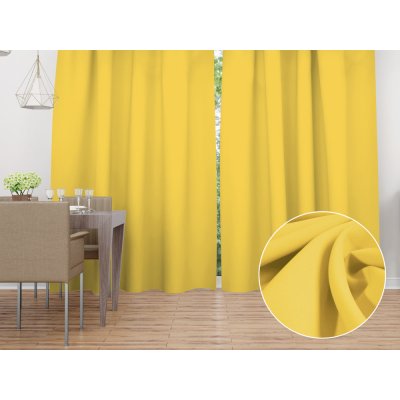 Biante Dekorační závěs Rongo RG-090 Světle žlutý 140x200 cm – Hledejceny.cz