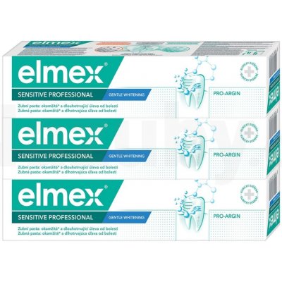 Elmex Sensitiv Professional Gentle Whitening zubní pasta 3 x 75 ml