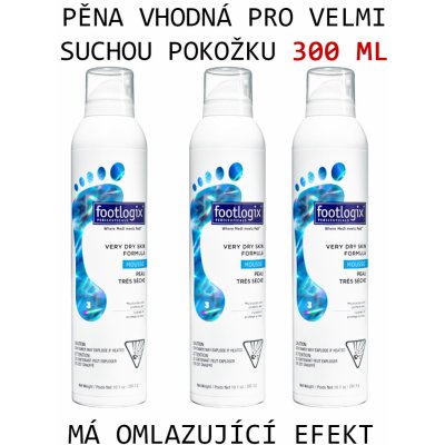 Footlogix Very Dry Skin Formula pěna pro velmi suchou pokožku 3 x 300 ml – Zboží Mobilmania