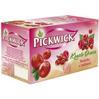 Pickwick Brusinky s malinami ovocný čaj 20 x 2 g 40 g