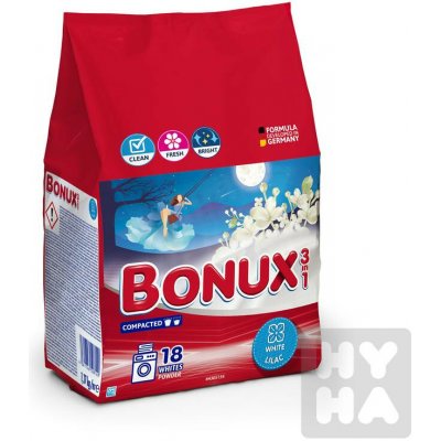 Bonux White Lilac prací prášek na bílé prádlo 18 PD 1,17 kg – Hledejceny.cz