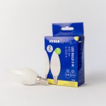 Tesla LED žárovka svíčka CANDLE E14, 5W, 230V, 450lm, 25 000h, 3000K teplá bílá, 220st 2ks – Hledejceny.cz