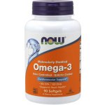 NOW Foods NOW Omega-3 molekulárně destilované a enterosolventní kapsle 90 softgelových kapslí – Hledejceny.cz