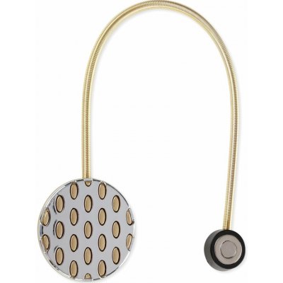 EUROFIRANY SADA 2KS DEKORAČNÍ SPONA NA ZÁVĚS CORDA S MAGNETEM 5 X 17 CM ZLATÁ – Hledejceny.cz