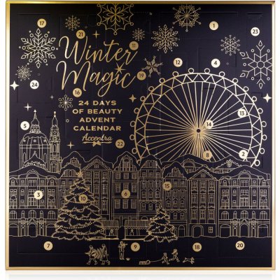 Adventní kalendář WINTER MAGIC NOIR ve čtvercové krabičce – Zboží Dáma
