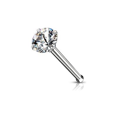 Šperky4U piercing do nosu čirý zirkon N0132C-025 – Zboží Dáma