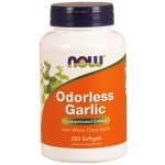 NOW Odorless Garlic česnekový extrakt bez zápachu 250 softgelových kapslí – Hledejceny.cz
