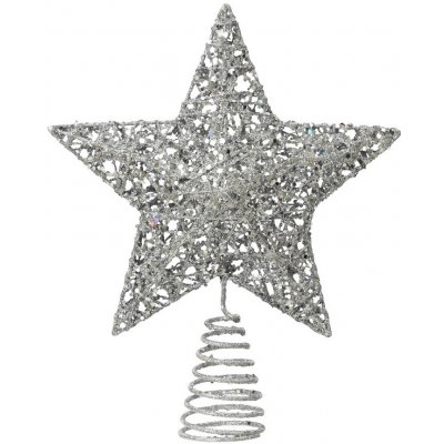 Vánoční ozdoba Špice hvězda, stříbrná