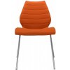 Jídelní židle Kartell Maui Soft bez područek oranžová