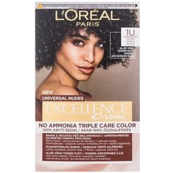 L'Oréal Paris Excellence Creme Triple Protection No Ammonia barva na vlasy na barvené vlasy na všechny typy vlasů 1U Black 48 ml