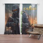 Závěsy CS:GO Voják 2: 2 ks - 140x250 cm - Sablio – Hledejceny.cz
